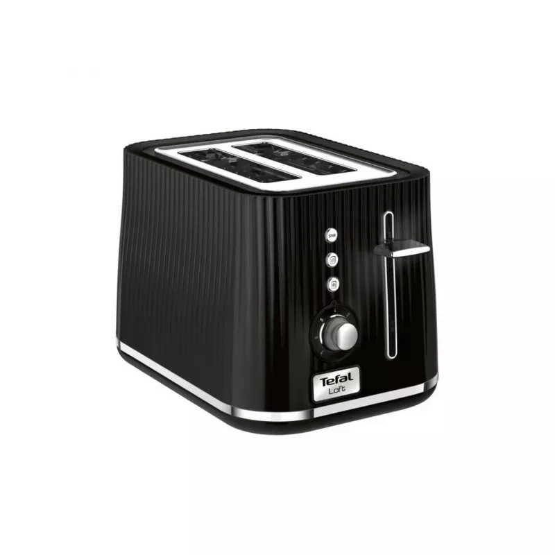 Röster Tefal Loft 2S TT761838 — 2-viiluline, 7 pruunistusastet, sulatus-/taassoendusfunktsioon, eemaldatav purualus, must