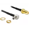 Koaksiaalkaabel DeLOCK 88487 TS-9 SMA 1,45 m must
