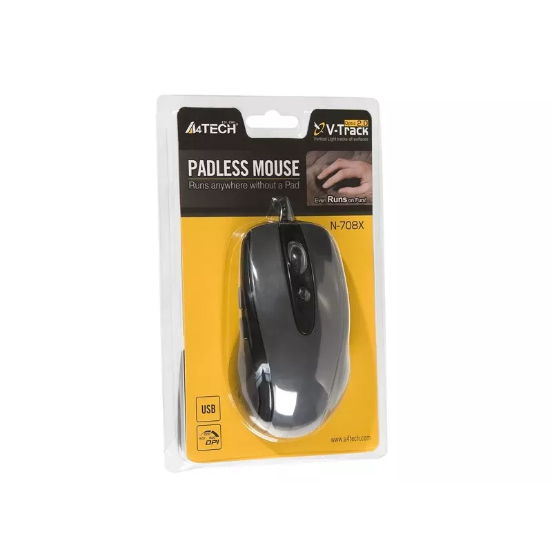 A4Tech N-708X hiir USB Type-A optiline 1600 DPI paremakäeline