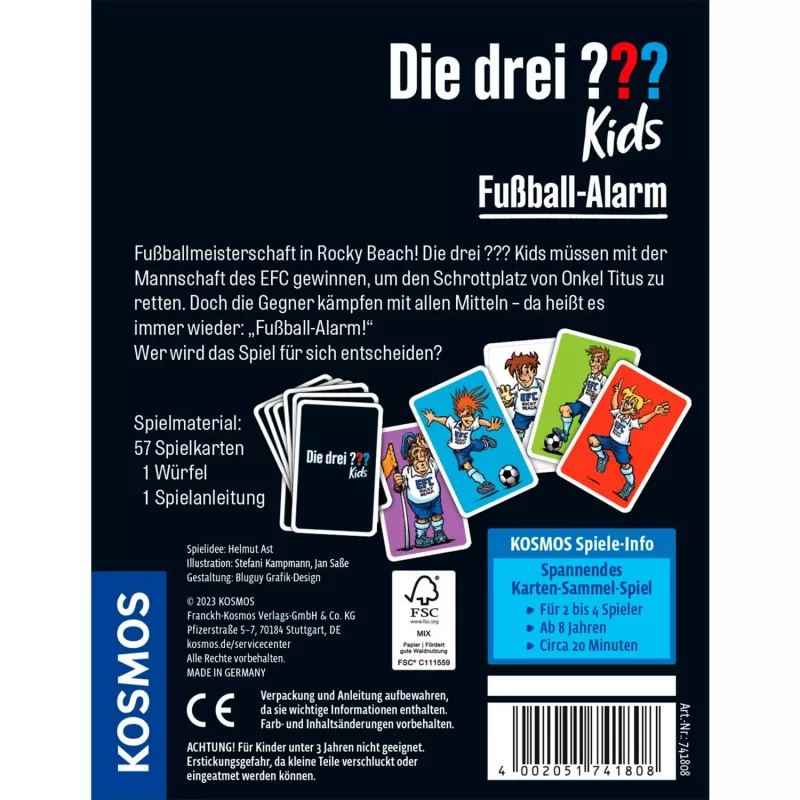 Die drei Kids - Football-Alarm, kaardimäng