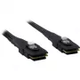 Inter-Tech - sisemine SAS-kaabel - Serial ATA 150/300/600 - 36 PIN 4iMini MultiLane - 36 PIN 4iMini MultiLane - 50 cm - riiviga - must