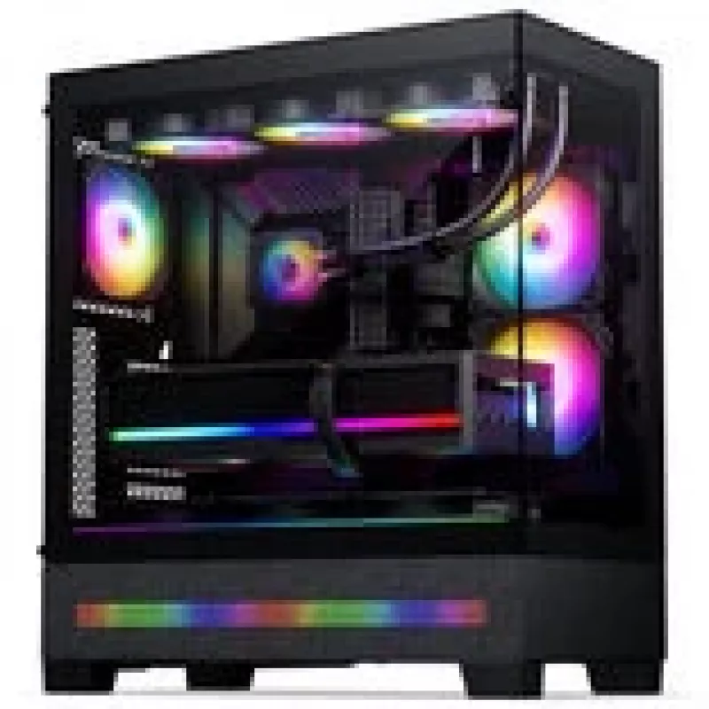 PHANTEKS XT View Matrix PC-korpus, Midi-Tower, E-ATX, karastatud klaas, Matrix LED - must (PH-XT523VM1_DBK01)