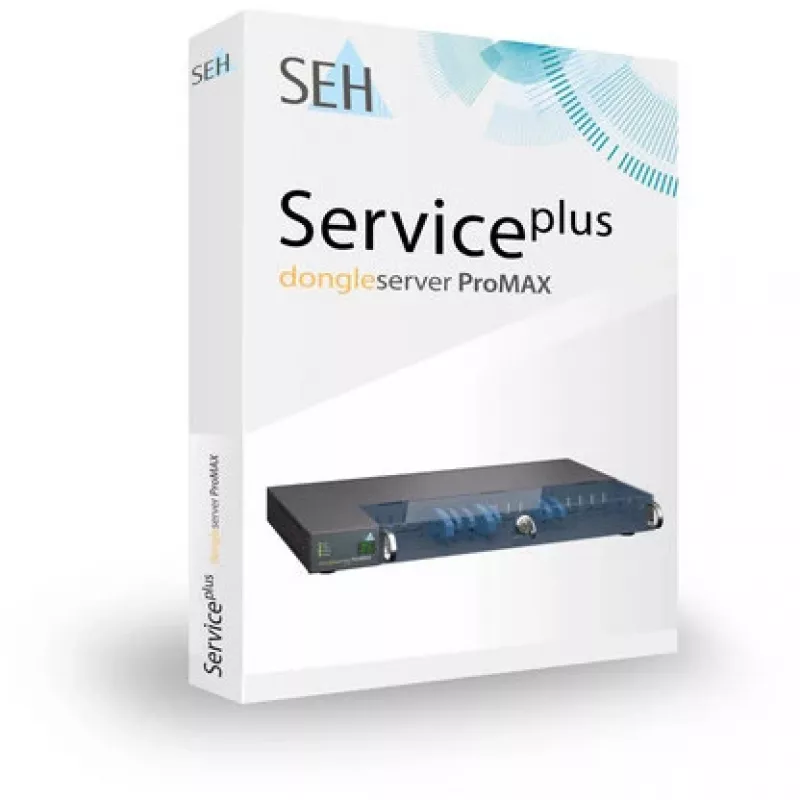 Prindiserver SEH dongleserver ProMAX Ethernet LAN Must Sinine