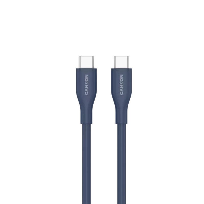 CANYON kaabel CC60SC10 C-C 60W 1m Silikoon tumesinine