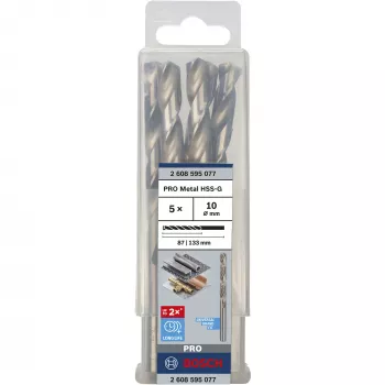 Puuriotsakute komplekt Bosch HSS-G 5 tk 1 cm läbimõõt
