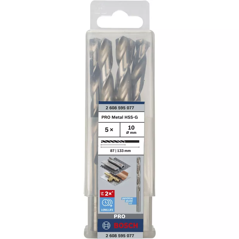 Puuriotsakute komplekt Bosch HSS-G 5 tk 1 cm läbimõõt
