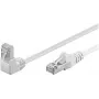 Wentronic Goobay CAT 5e paigalduskaabel 1x 90° nurga all, F/UTP, valge, 10 m - CCA vase segu, 1x RJ45-pistik 90° (8P8C) (94183)