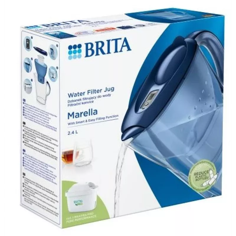 Veefiltrikann BRITA Marella Maxtra Pro 2,4 L, Maxtra Pro vahetuskassett, sinine