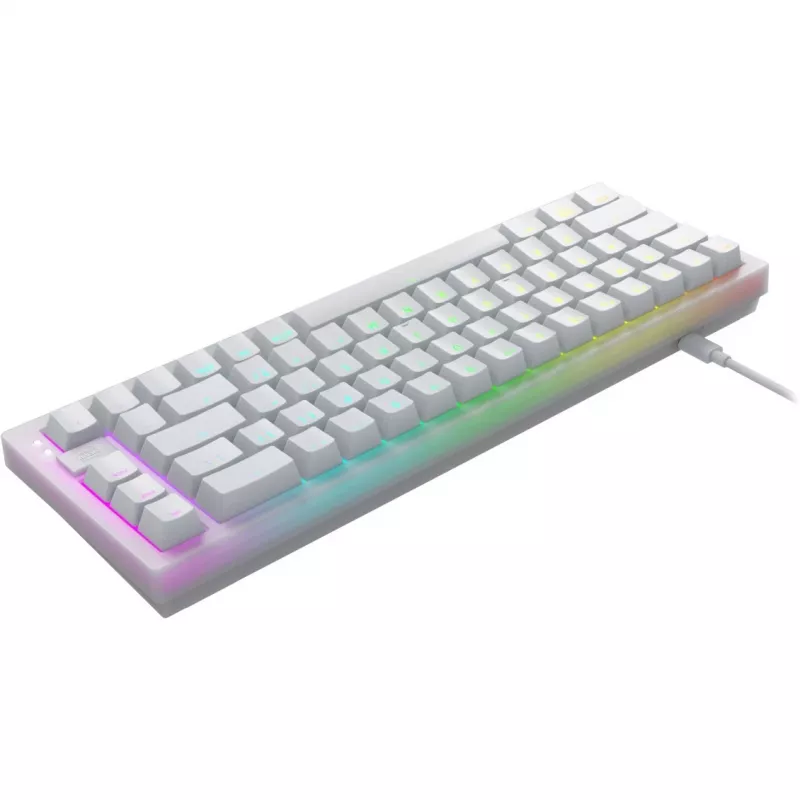 CHERRY K5V2 Compact klaviatuur Gaming USB QWERTY English Valge 67 klahvi RGB LED