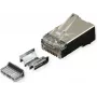 ROLINE RJ45-pistik Cat.6A varjestatud+sisetükk 10 tk (21.17.3099)