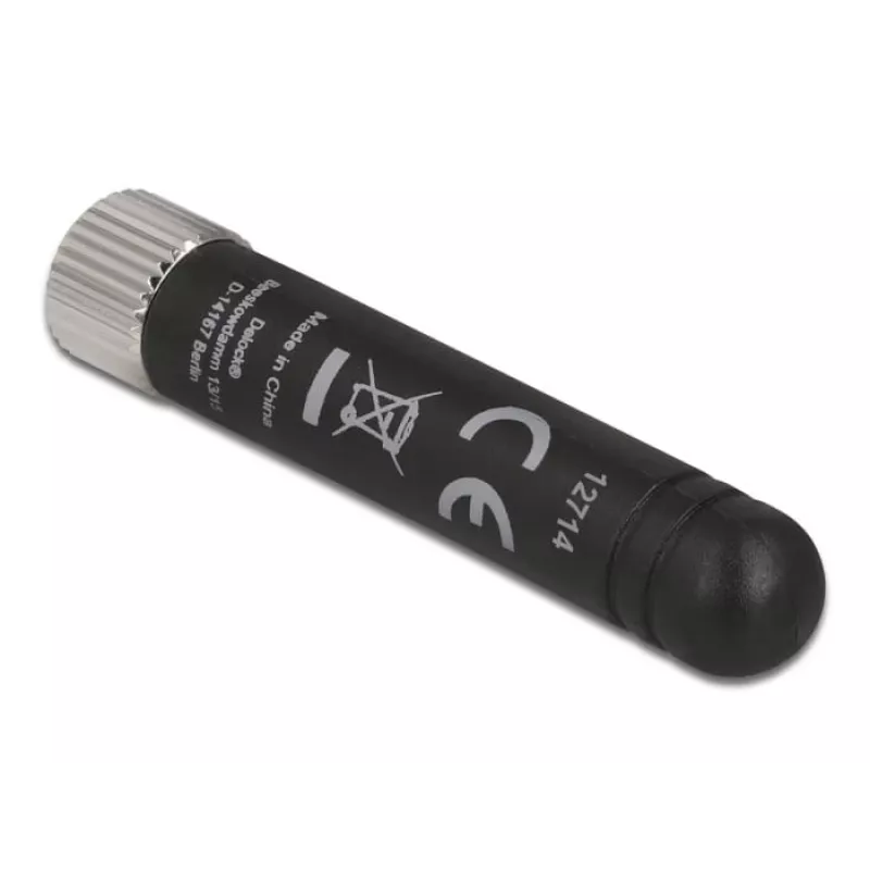 Delock WLAN 802.11 b/g/n antenn RP-SMA pistikuga 1,7 - 3,7 dBi must