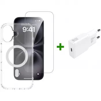4smarts Mobile Phone Case Border Transparent Valge for iPhone 17