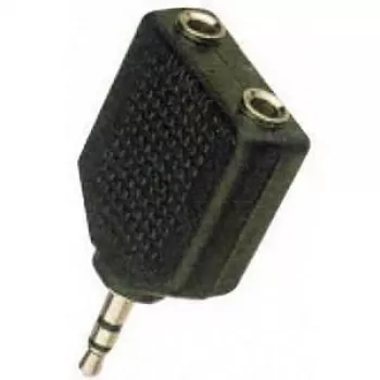 Microconnect AUDALS kaablisoo muundur 3,5 mm 2x3,5 mm Must