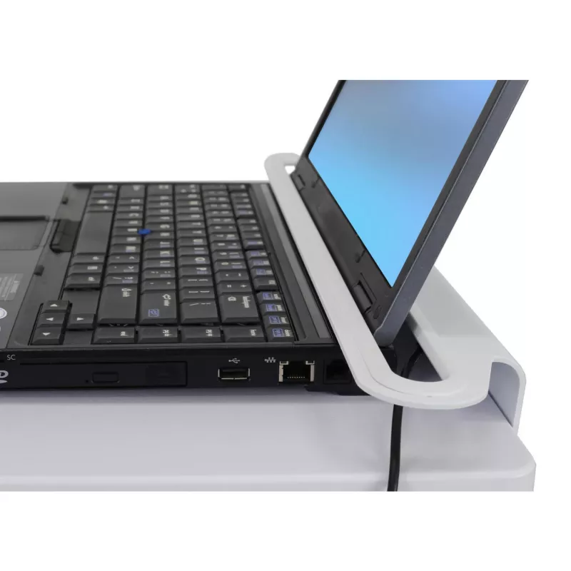 Ergotron StyleView sülearvutikäru, SV10 - käru sülearvutile - meditsiiniline - metall - valge, alumiinium - ekraani suurus: kuni 43,2 cm (kuni 43,20 cm (17)) (SV10-1100-0)