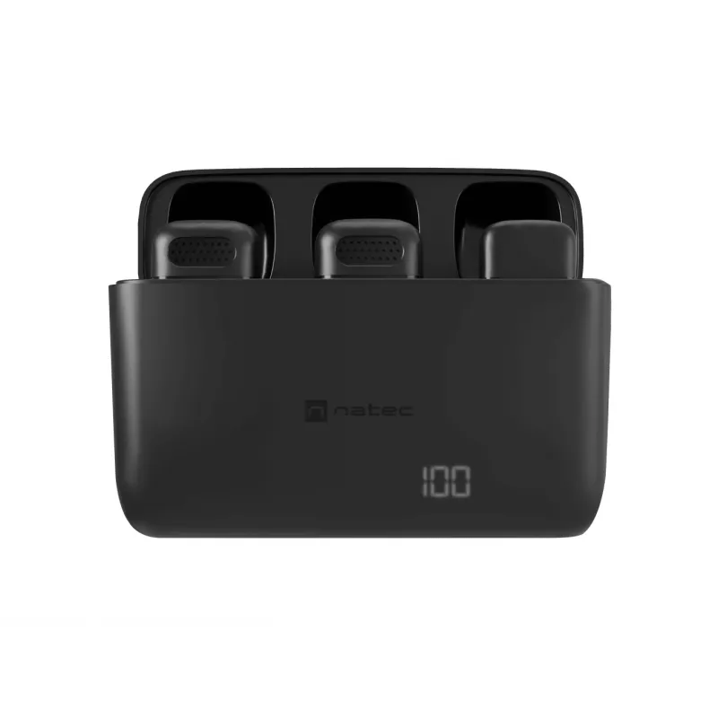 NATEC Hopper Black Lavalier-/Rinnamikrofon