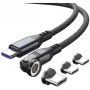 USB-C kaabel 4smarts GravityCord 240W 1,8 m – USB-C–USB-C kõrge võimsusega laadimine ja andmeedastus