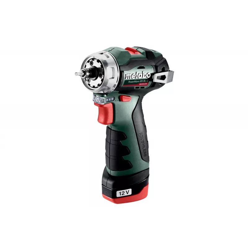 Püstolkäepidemega puur Metabo PowerMaxx BS BL Q, 12V, 2Ah, 1500 p/min, 900g
