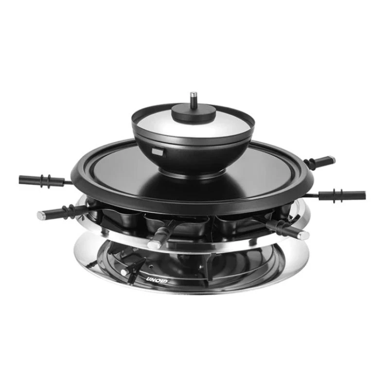 Unold 48726 raclette grill 8 inimesele 1300 W Must, roostevaba teras