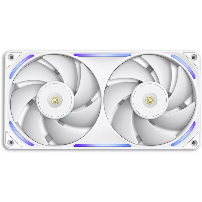 NZXT F280X RGB 140mm ARGB korpuse ventilaatorid – valge, 2-pack