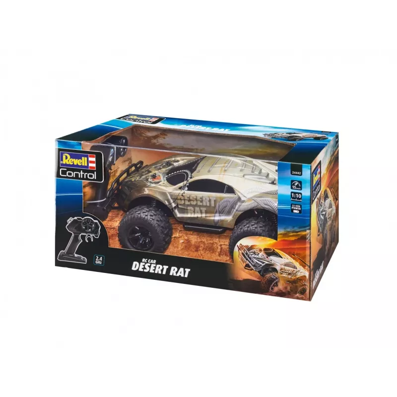 RC-auto REVELL Desert Rat (mudel 24442) — hall ja must raadio teel juhitav maastikusõiduk