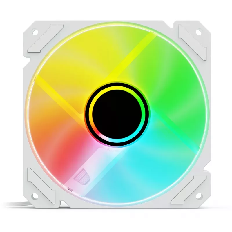 SHARKOON SHARK Mirror RGB PWM 120mm Valge