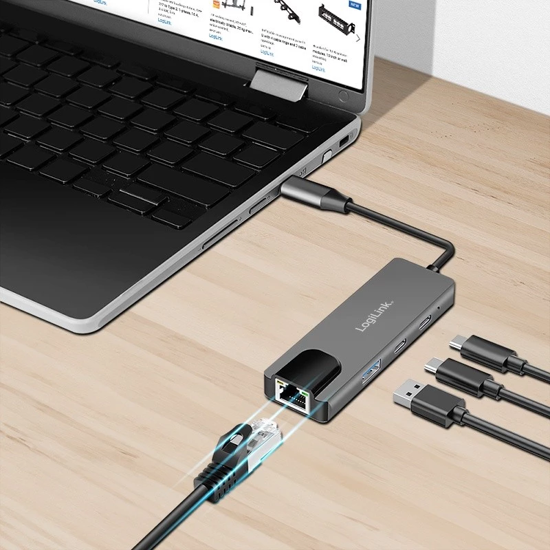 USB3.2 Gen1 jaotur, 3 pordiga ja 2.5G Ethernet