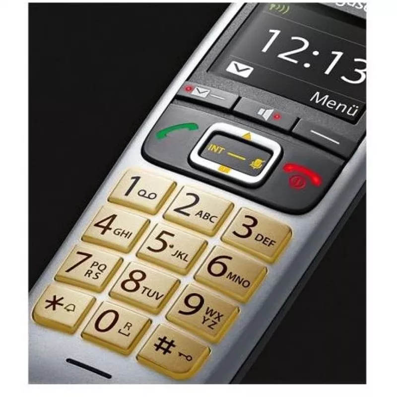 Gigaset E560 telefon DECT telefon Kõne tuvastus Must, Hõbedane
