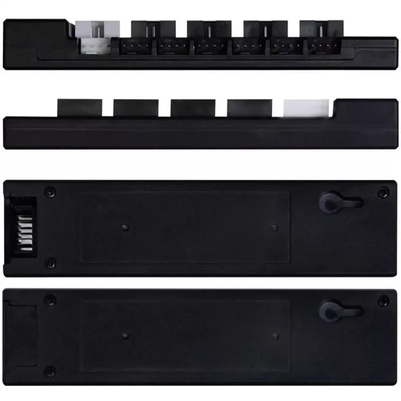 USB- ja PWM-jaotur Lian Li EDGE HUB EG-HUB01B — 4× USB, 6× PWM-ventilaatoriporti