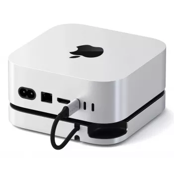 Satechi sülearvuti dokk/pordireplikaator ST-GNMMES — juhtmega USB 3.2 Gen 2 USB-C jaotur, USB-A ja SD, hõbedane