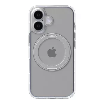 Kaitsev nutitelefoni ümbris Torras Ostand Pro iPhone 16-le, läbipaistev, õhuke, toetab juhtmevaba laadimist