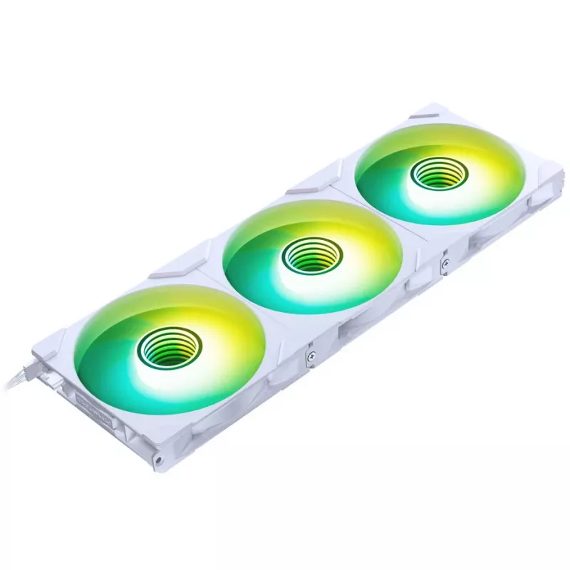 PHANTEKS NV Series NV7 E-ATX-korpus, karastatud klaas, ARGB - valge & M25 Gen2 PWM D-RGB ventilaatori 3-osaline komplekt - pööratud laba, 140 mm + DRGB komplekt