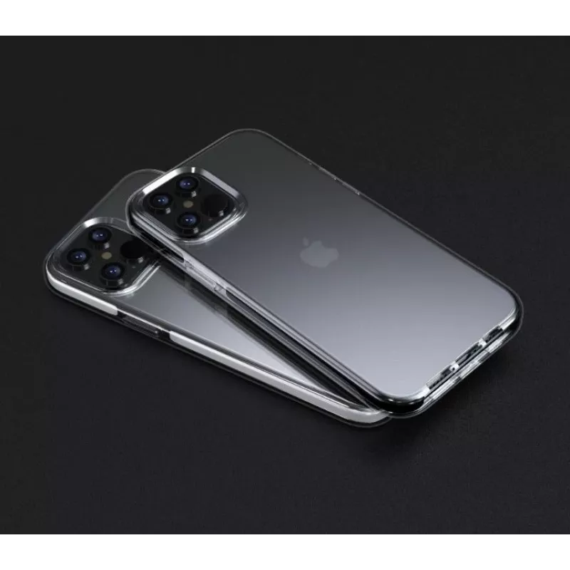 Kaitsev põrutuskindel ümbris Devia Skyfall iPhone 12 Pro Maxile, valge