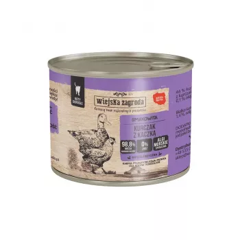 märg kassitoit wiejskazagroda Chicken with Duck 200 g pouch — complete adult feed, 200 g