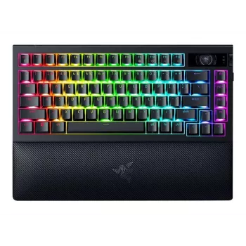 Mehaaniline mänguriklaviatuur Razer MustWidow V4 Pro 75% juhtmevaba, 4000 Hz küsitlussagedus, oranž Tactile lülitid