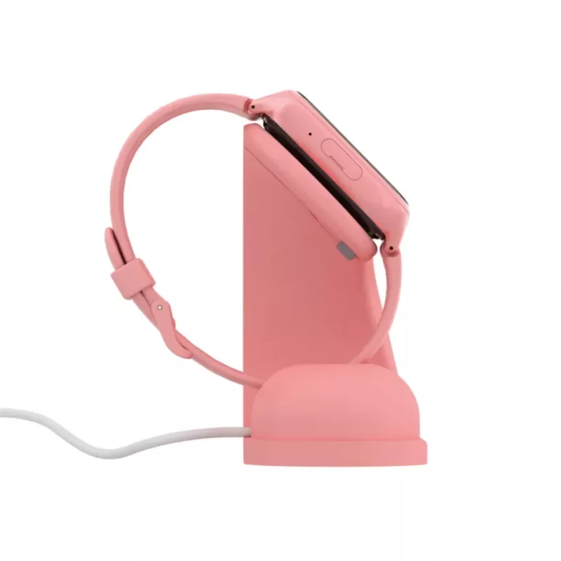 Stelio ST-CHS01-PK Junior roosa laadimisalus – USB laadimisdokk telefonidele ja tahvelarvutitele, ühe pordiga, kompaktne