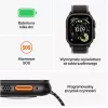 Nutikell Apple Watch Ultra 3 GPS + Cellular 49mm Must Titaanist Korpus Musta Titaanist Milano Silmusega Keskmine