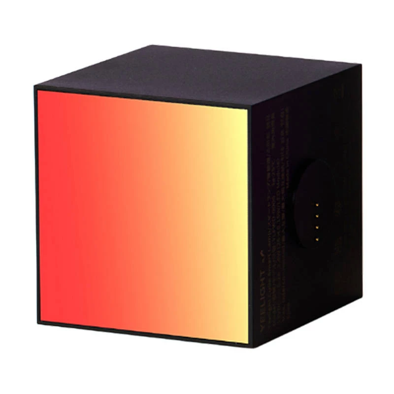 Nutikas laualamp Yeelight Cube Must — Wi‑Fi/Bluetooth, Mitmevärviline, 75×75×75 mm, 100–240 V