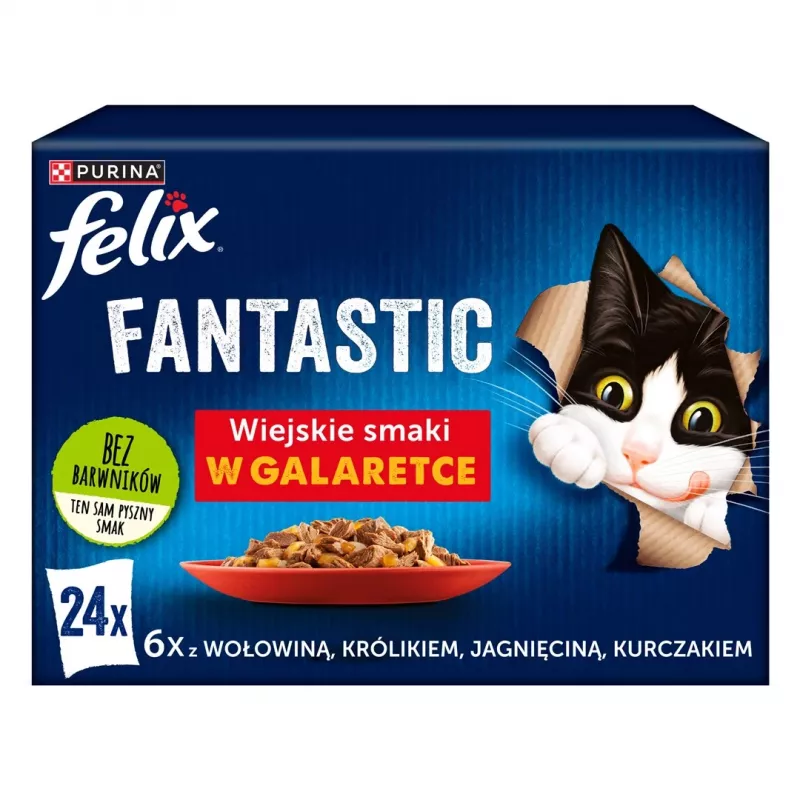 Felix Fantastic maitsed maal - märgtoit kassidele - 24x 85g