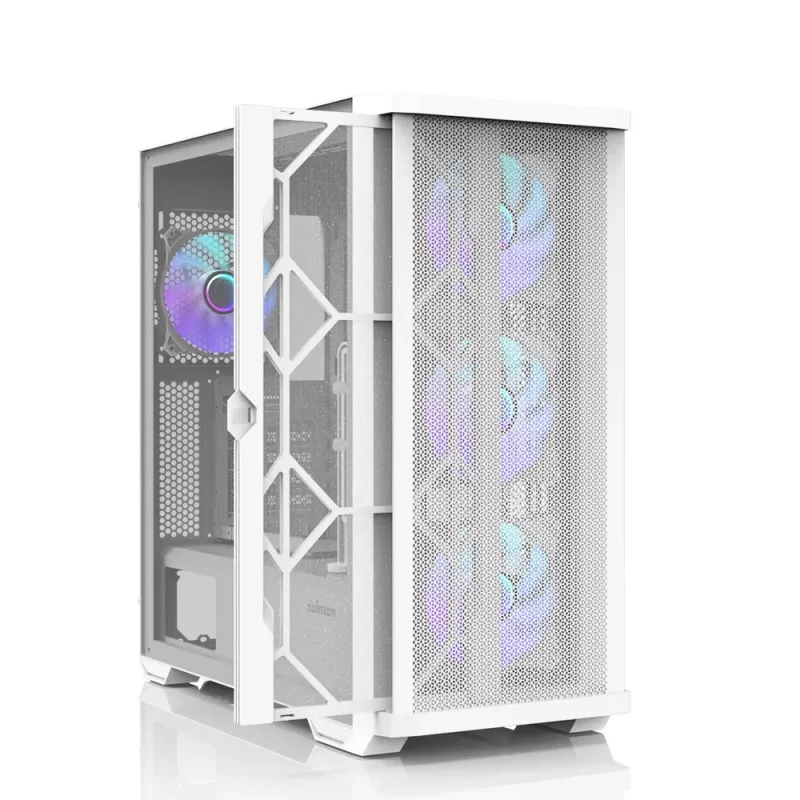 Zalman Z10 DUO ATX ZM-IF120 x4 Valge