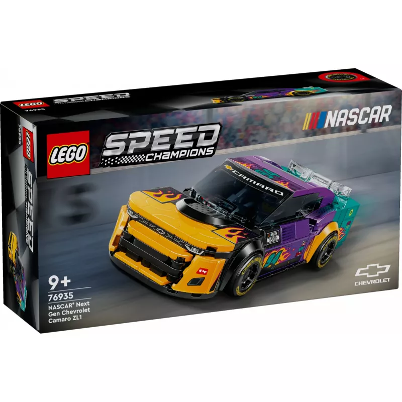 Ehituskomplekt LEGO Speed Champions 76935 NASCAR Next Gen Chevrolet Camaro ZL1, 328 tk, 1 minifiguur, vanus 9+