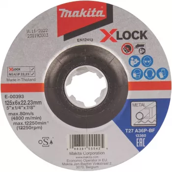 Makita - lihvketas - metallile - 125 mm - tera: A36P-BF