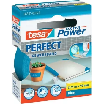 Kangasteip Tesa extra Power Gewebeband 19 mm x 2,75 m, sinine