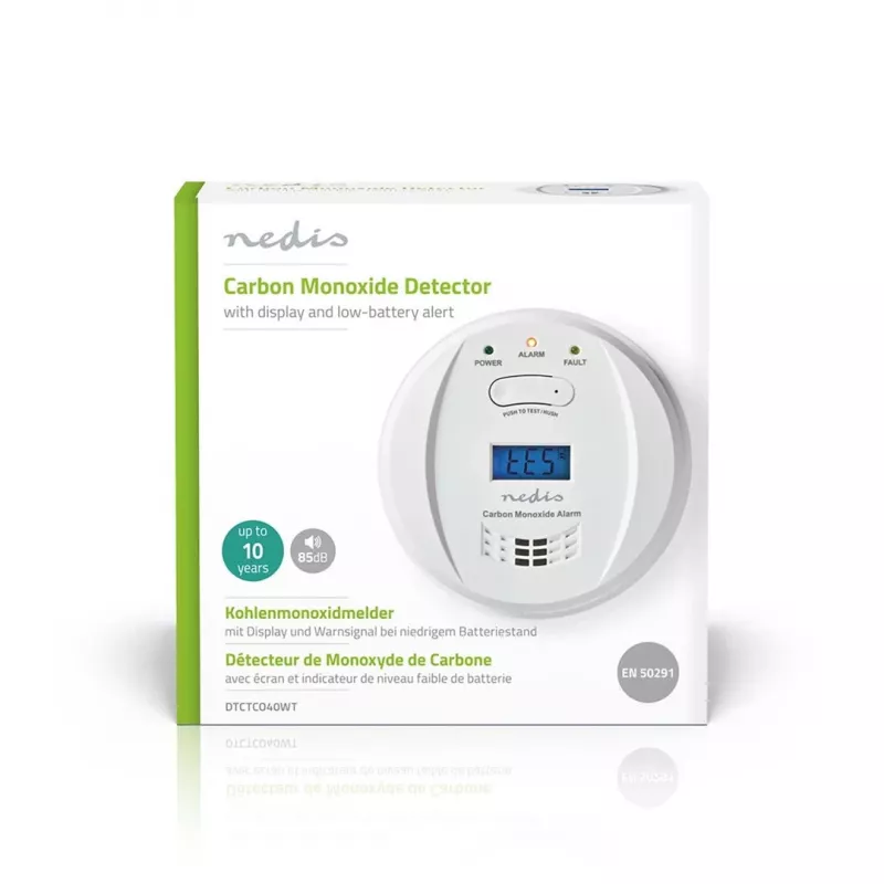 Nedis DTCTCO40WT gaasidetektor süsinikmonooksiidile (CO)