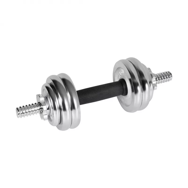 REBEL ACTIVE kroomitud reguleeritavad hantlid kohvris 15 kg kangiga