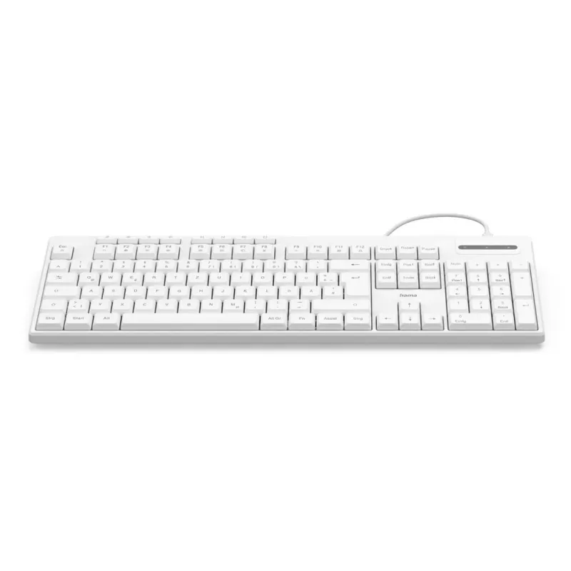 Juhtmega klaviatuur Hama CK-200 USB, valge