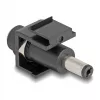 DeLOCK Keystone-moodul DC 5,5 x 2,5 mm emane DC 5,5 x 2,1 mm isasele must