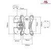 Postikinnitusklamber MACLEAN MC-670 — reguleeritav, toetab kuni 20 kg, VESA 100x100, 13–27-tollistele monitoridele, must