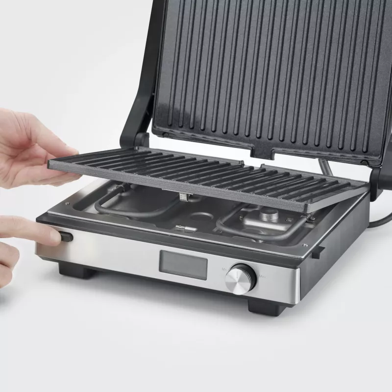 Kontaktgrill Severin KG 2380 must hõbedane 2000W roostevaba teras