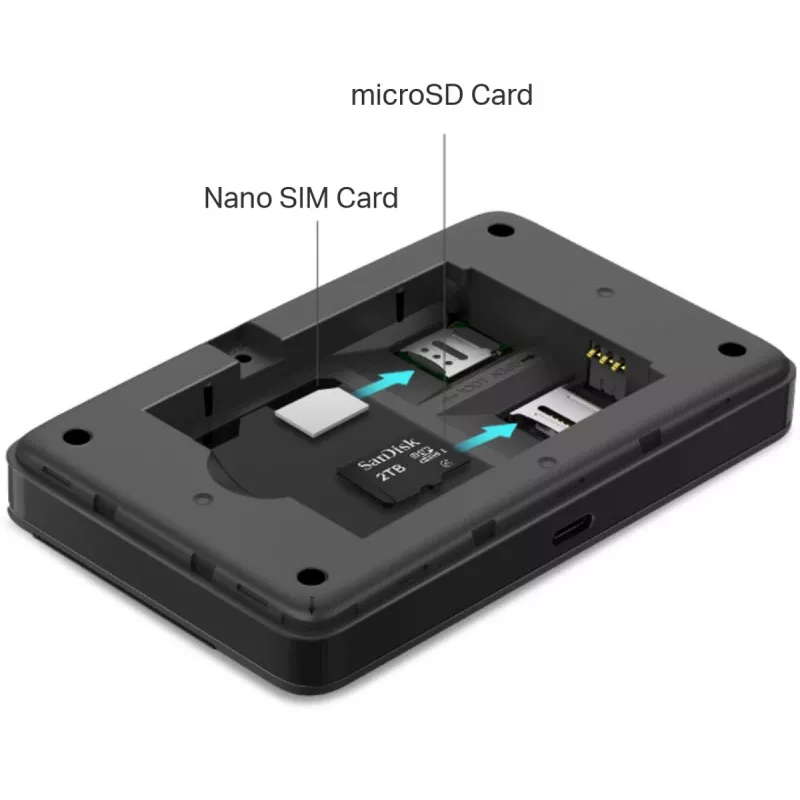 4G LTE mobiilne Wi-Fi-ruuter TP-LINK M7352 150Mbps — kaasaskantav kuumkoht microSD-pesaga