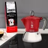 Moka pot Bialetti Moka induction 0,1 L Punane Hõbedane
